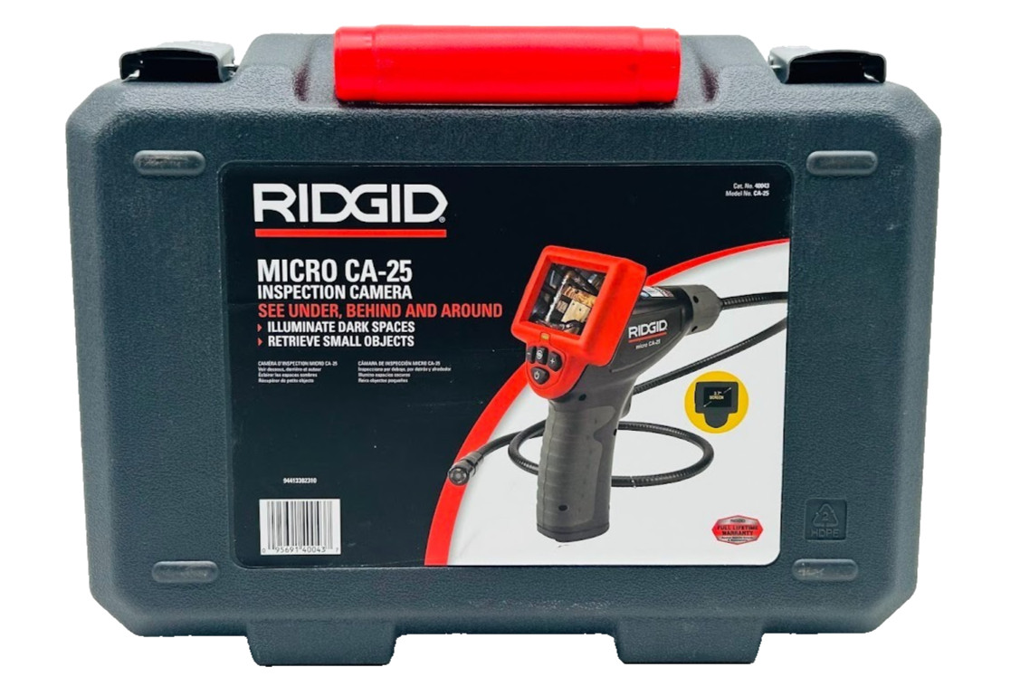 RIDGID CA-25 Micro Visual Inspection & Diagnostic Handheld Camera 2.7 in Display
