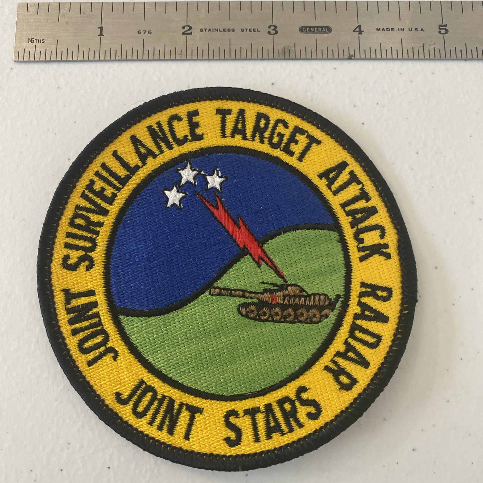 MILITARY PATCH VINTAGE OLDER JOINT SURVEILLANCE TARGET ATTACK RADAR JOINT STARS