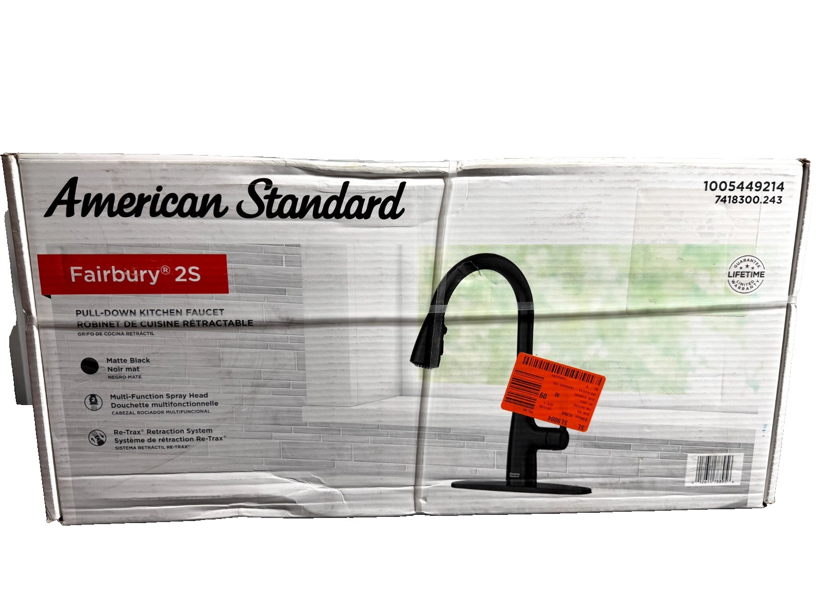 American Standard Fairbury 2S Single-Handle Pull-Down Kitchen Faucet Matte Black