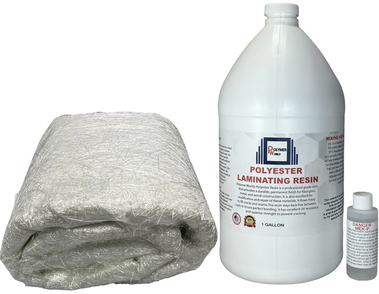 Polyester Resin 1.5x50x10 Yards Fiberglass Chopped Strand Mat  Auto Marine RV