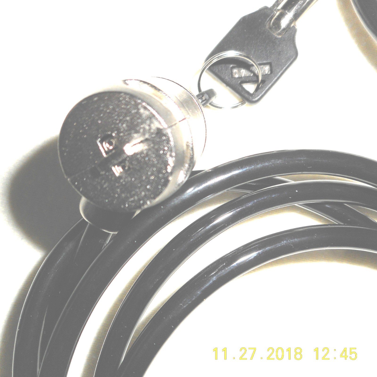 OEM "SERIES A" BLACK CABLE TWO KEY LOCK FOR LAPTOPS, NOTEBOOKS & TABLETS