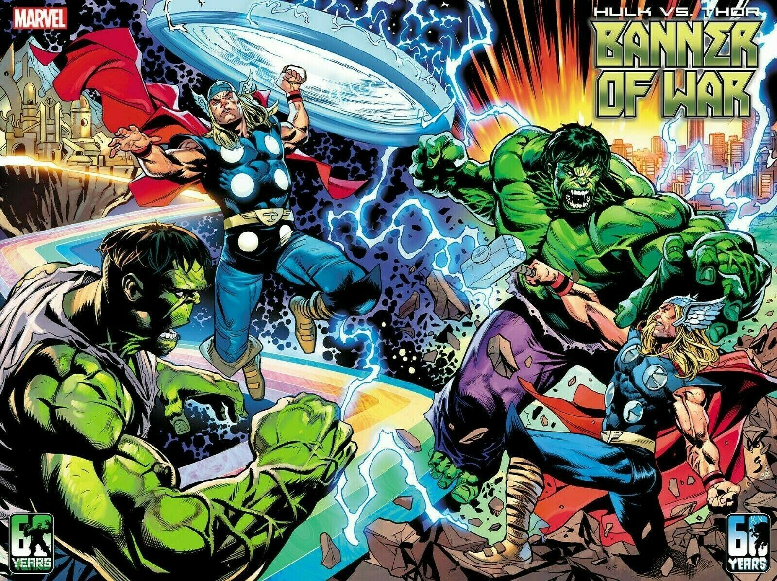 Hulk VS Thor Banner of War Alpha #1 Shaw Wraparound Var Comic 1st Print 2022 VF