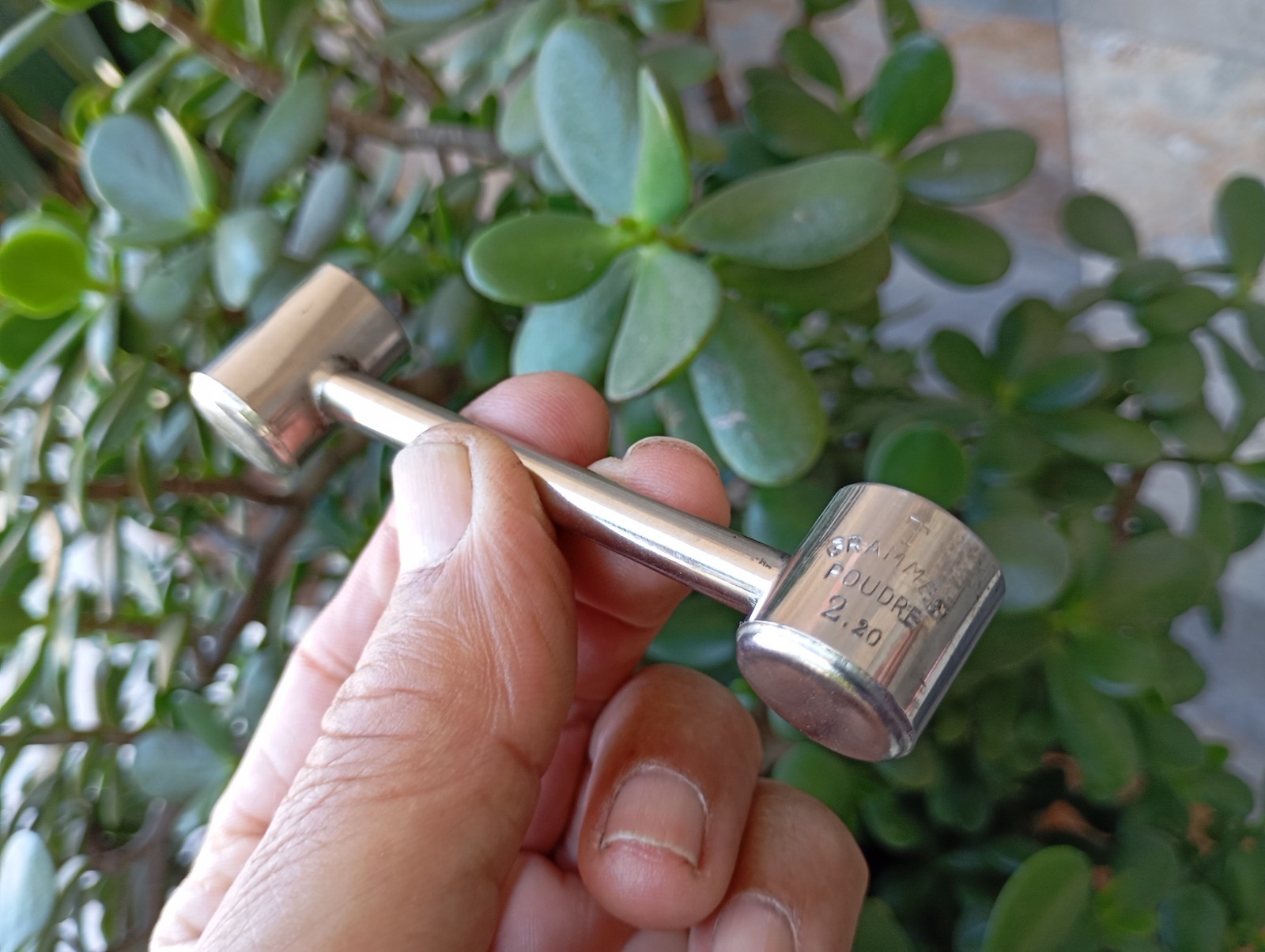 VINTAGE GAUGE 12 SHOT SCALE MEASURE GUNPOWDER & PLUMB GAUGE CHARGER RARE 2 CUPS
