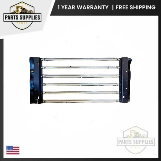 Chrome Metal Front Grille 13.5" x 13.5" Center to Center for Mack RD400 Truck