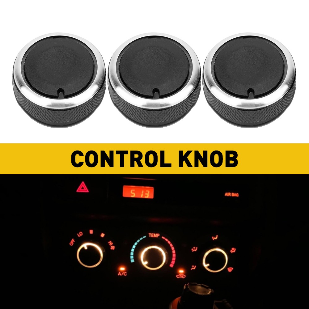 3X Car Switch Condition Air Control A/C For Knob 2005-2015 Toyota Tacoma Durable