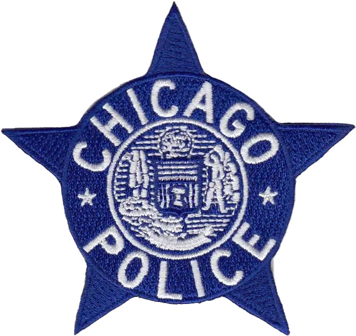 NOVELTY CHICAGO POLICE STAR PATCH: 1960's Star