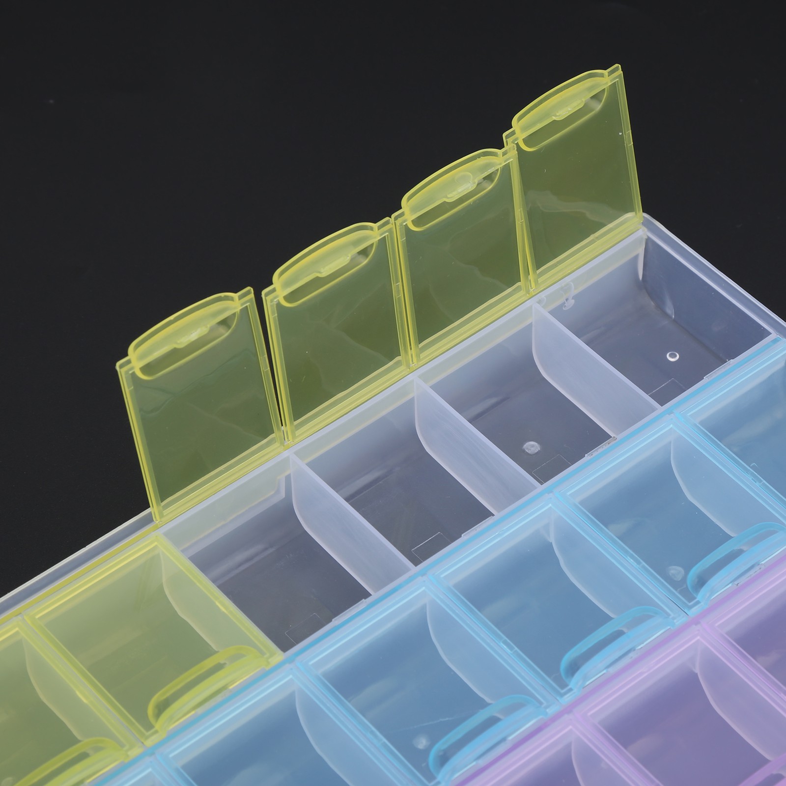 Rhinestone Storage Box 28 Grids Durable Bead Organizer For Sewing Crafting N-DSO