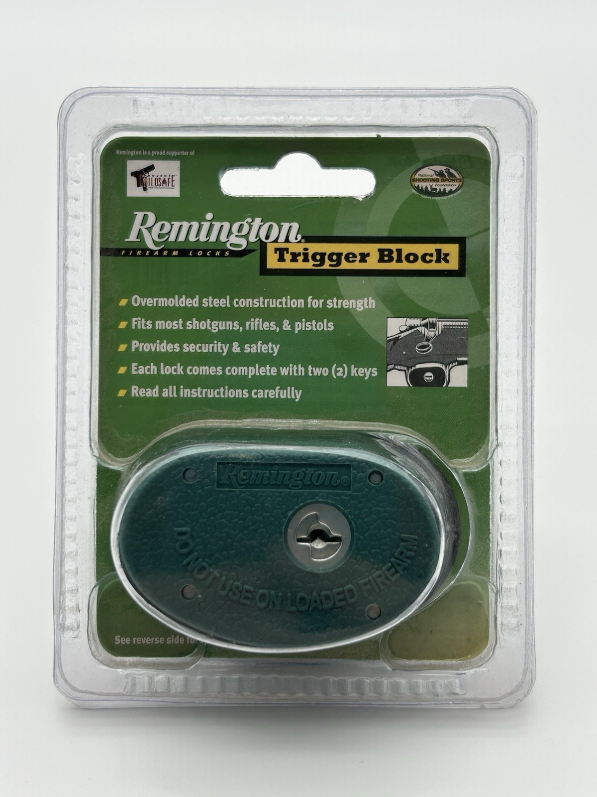 Remington Trigger Block Sealed With Keys Green