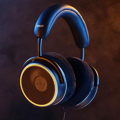 DROP + GRELL OAE1 WIRED OPEN-BACK HEADPHONES, AXEL GRELL DESIGN, BIOCELLULOSE