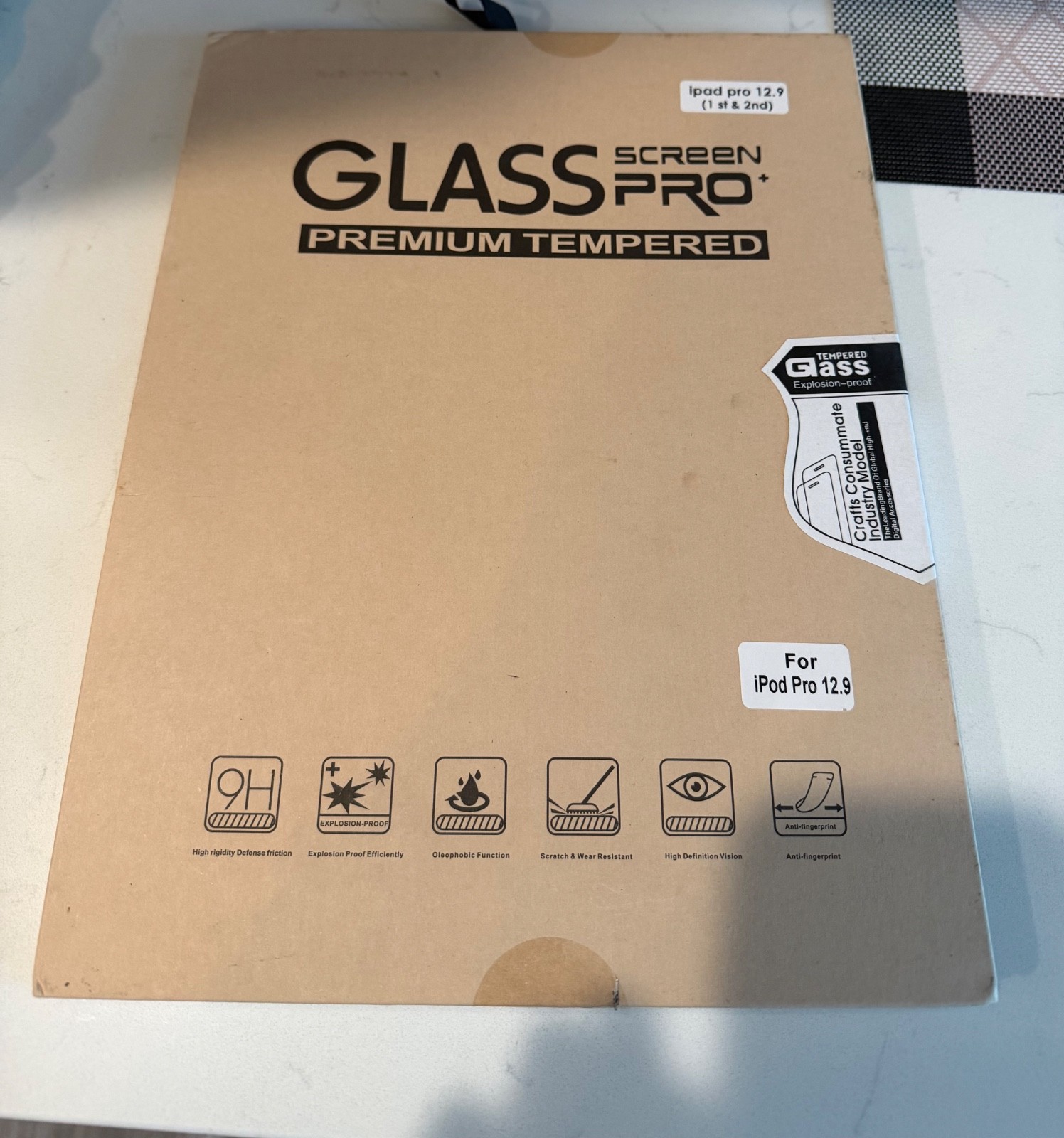 Premium Tempered Glass Screen Protector For iPad Pro 12.9 Inch