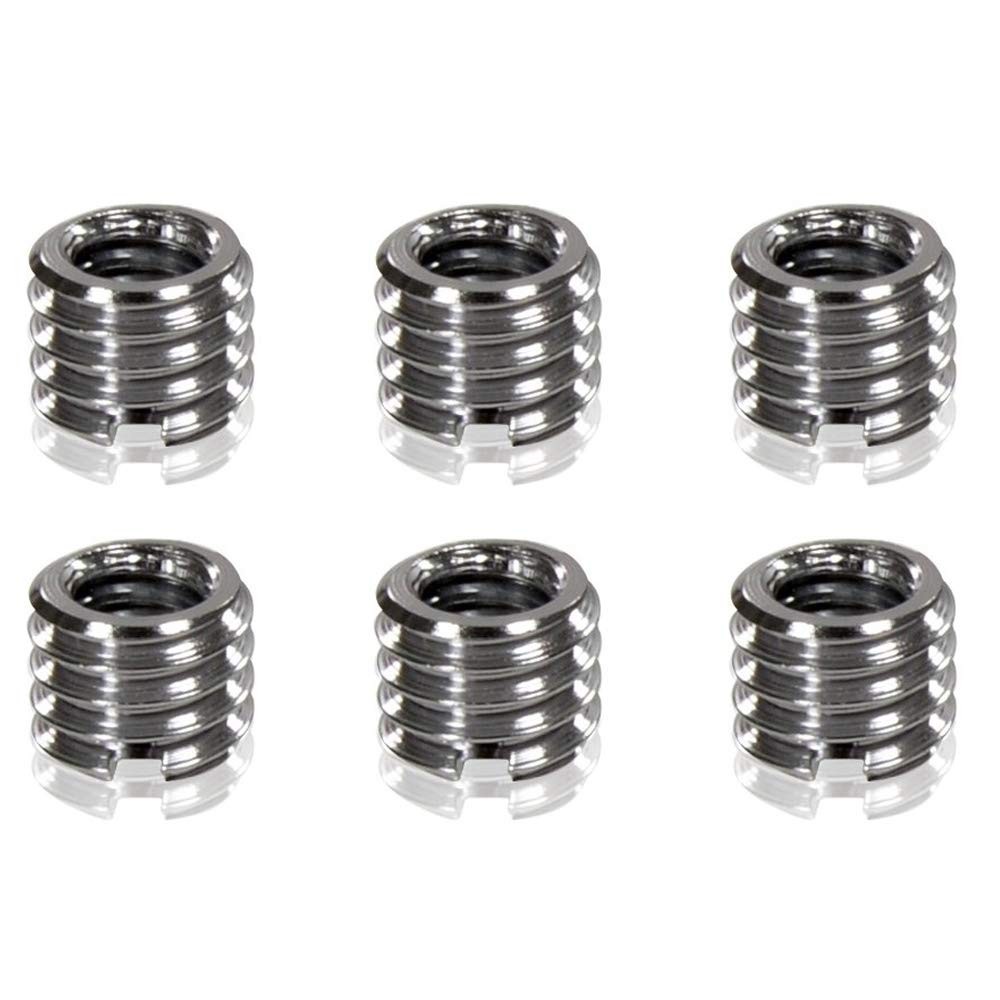 3/8 to 1/4 Tripod Ballhead Reducer Bushing Convert Screw Adapter,1/4 to 3/8 T