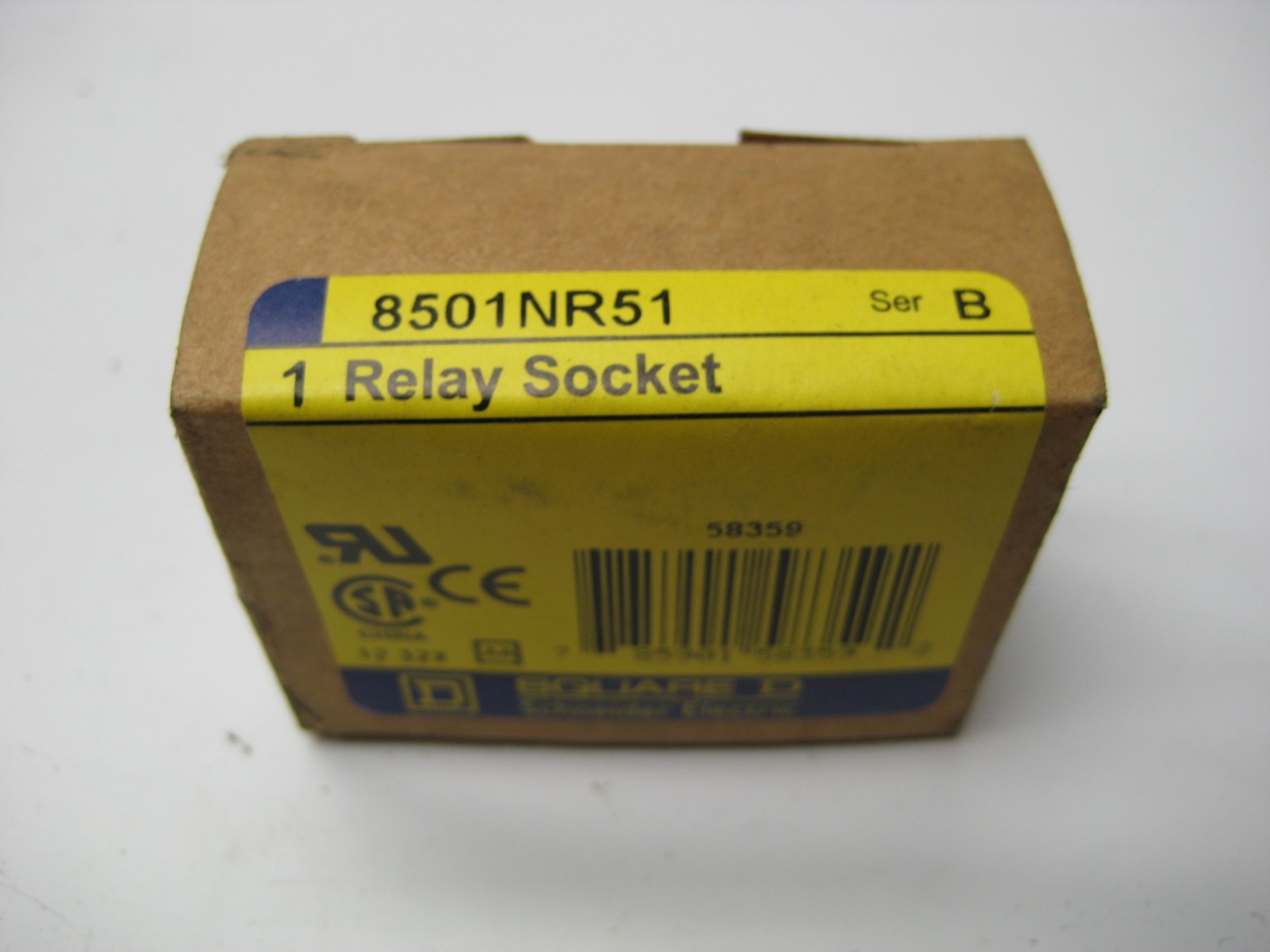 SQUARE D 8501NR51 SER.B RELAY SOCKET NSMP