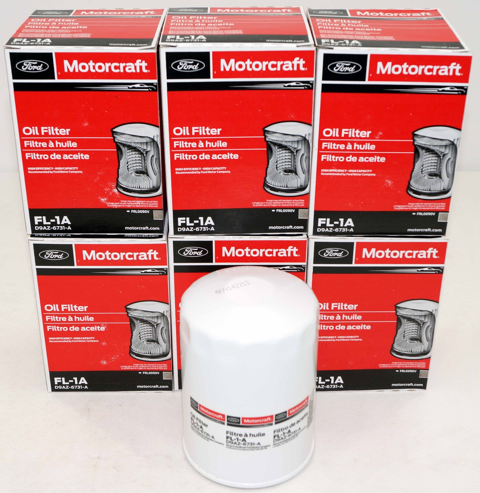 Set of 6 Genuine OEM Motorcraft FL1A Engine Oil Filter D9AZ6731A FL-1A