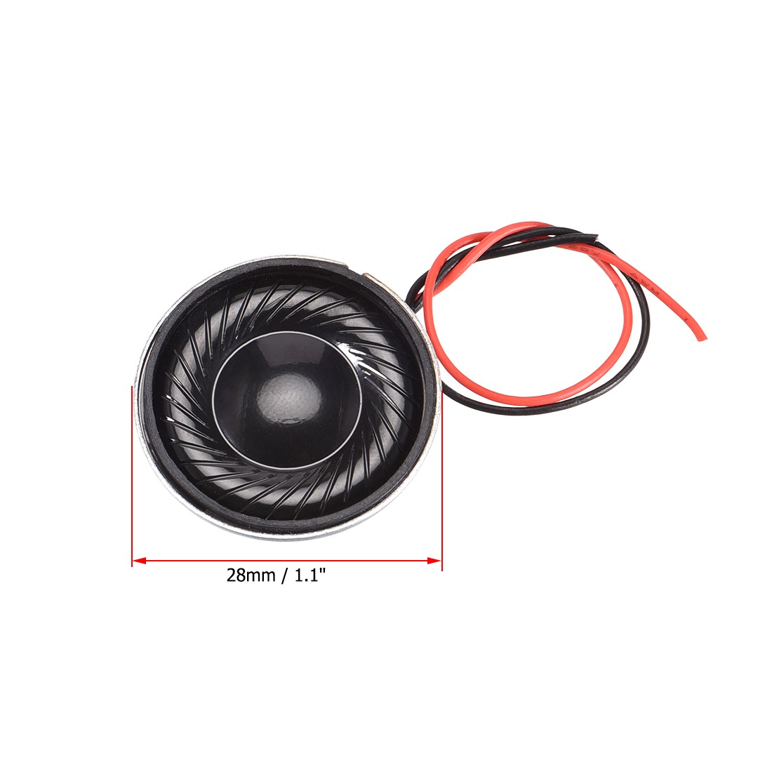 2W 8Ohm Micro Indoor Speaker Magnet Speaker 28mm Cable Diameter 2pcs