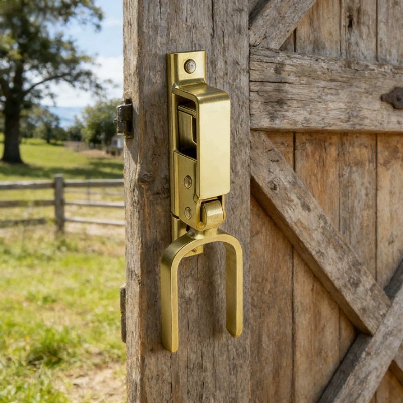 Heavy Duty Instant Locking Gate Latch One-Hand Use for Farm Ranch Backyard