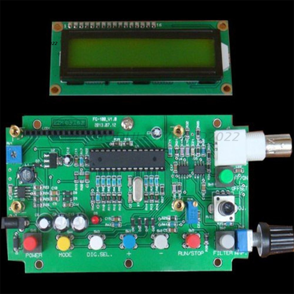 DDS Function Signal Generator Module 1HZ-500KHz Sine + Square Wave + Case FG-100