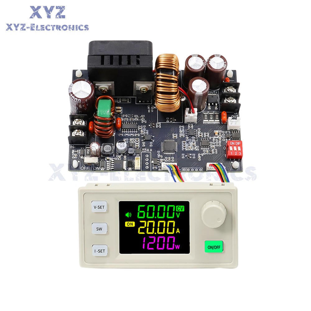 XY6020 CNC Adjustable Voltage Regulator DC Buck Power Supply Module 20A/1200W