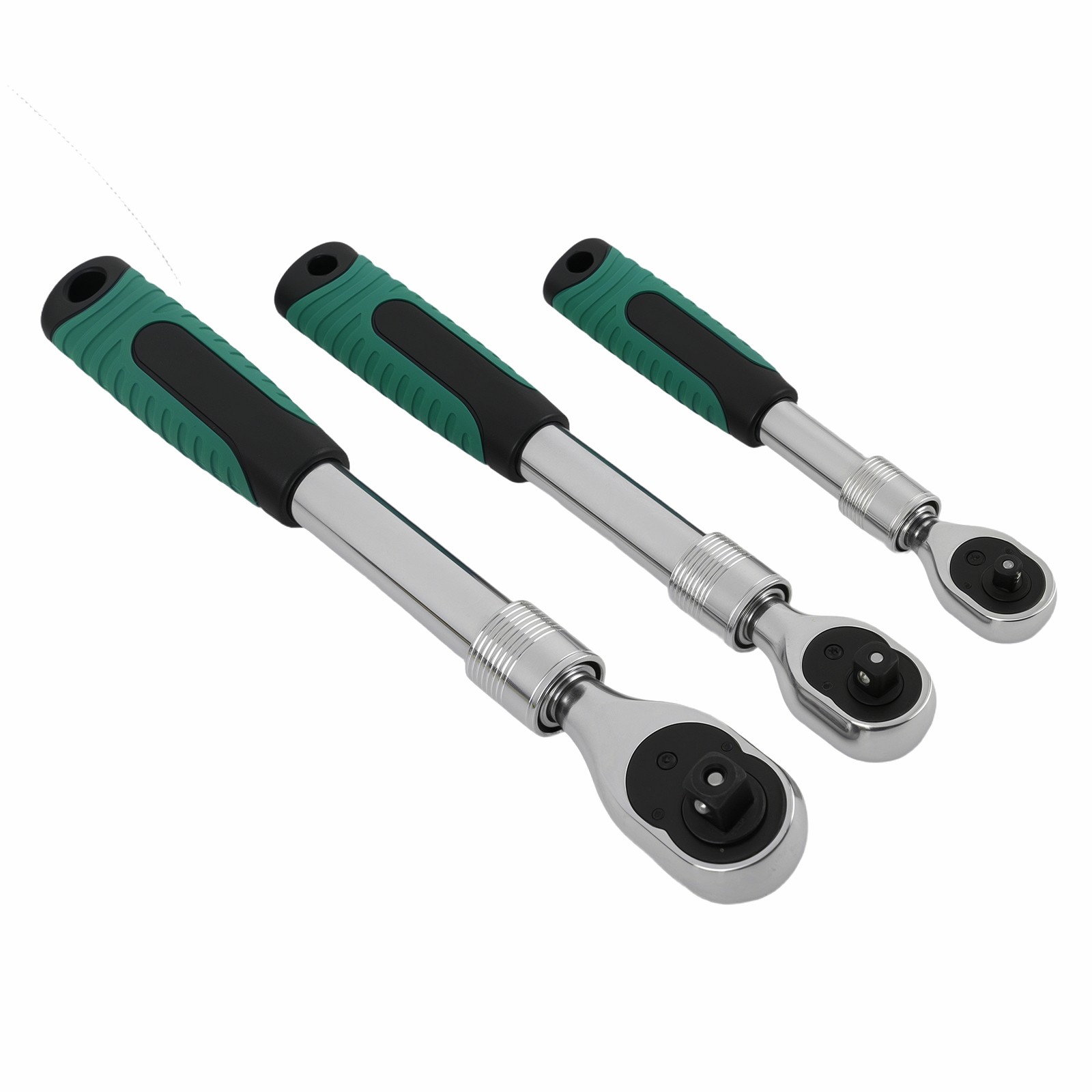Mechanic Socket Wrench Set 72-Tooth 1/4 3/8 1/2 Drive Extendable Quick Release
