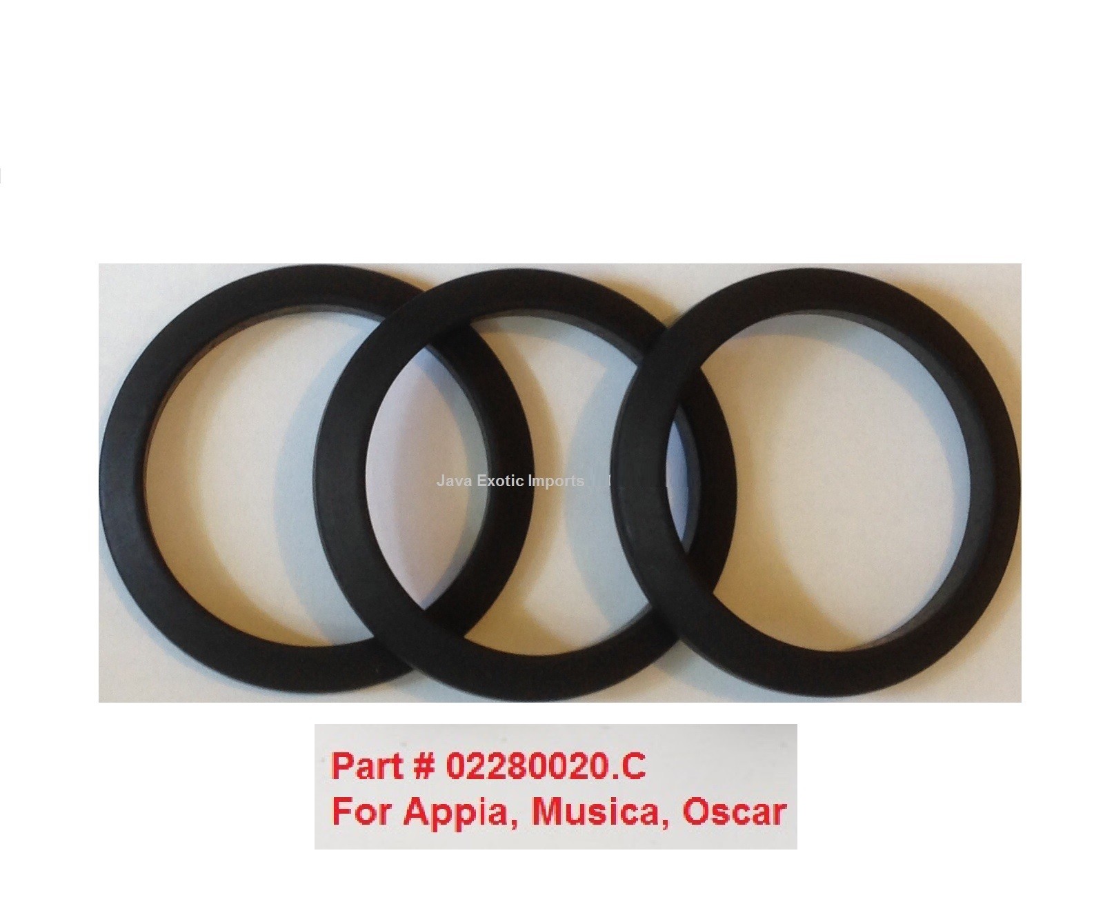 Simonelli Gasket for Oscar Musica Appia Espresso machine 02280020.C - 3 Pack