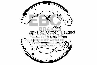 EBC 6322 Brake Shoes Set Rear For AR6 C22 C25 Ducato J5 Express