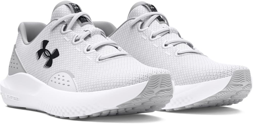 Under Armour (size 9.5) Men's Charged Surge 4 Sneaker - White/Gray