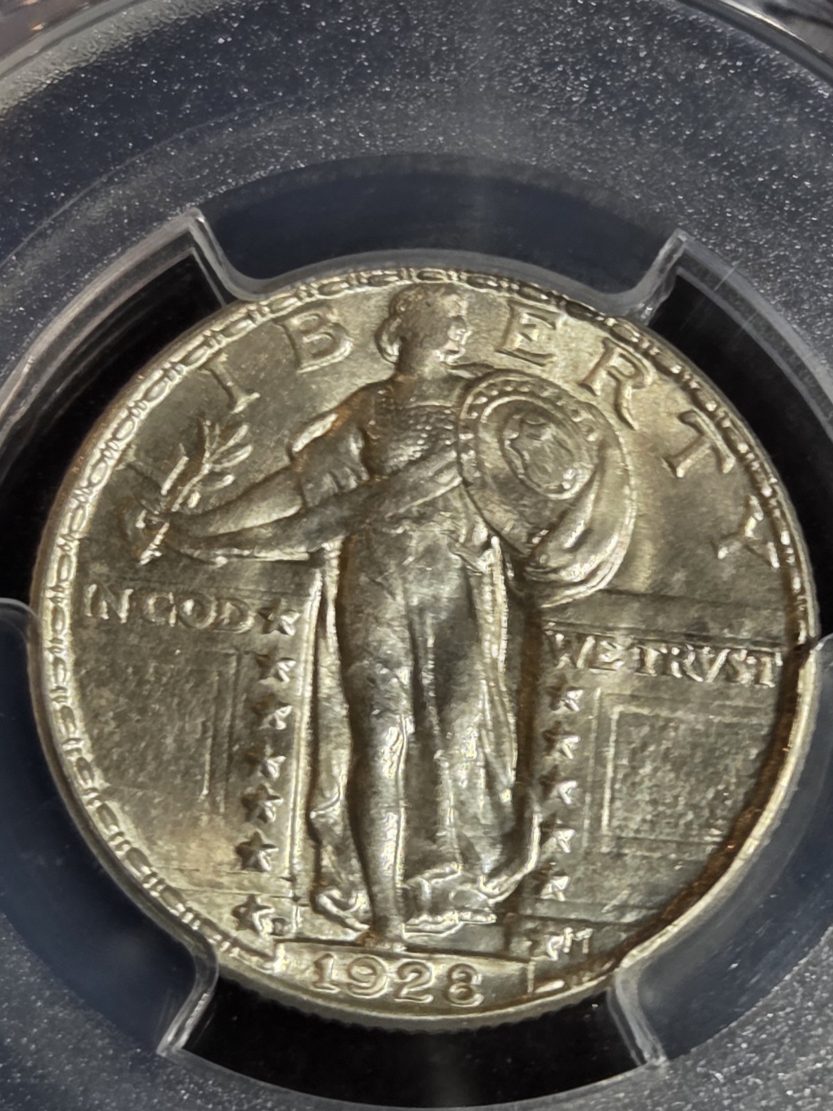 1928 D Standing Liberty Quarter 25c PCGS MS65