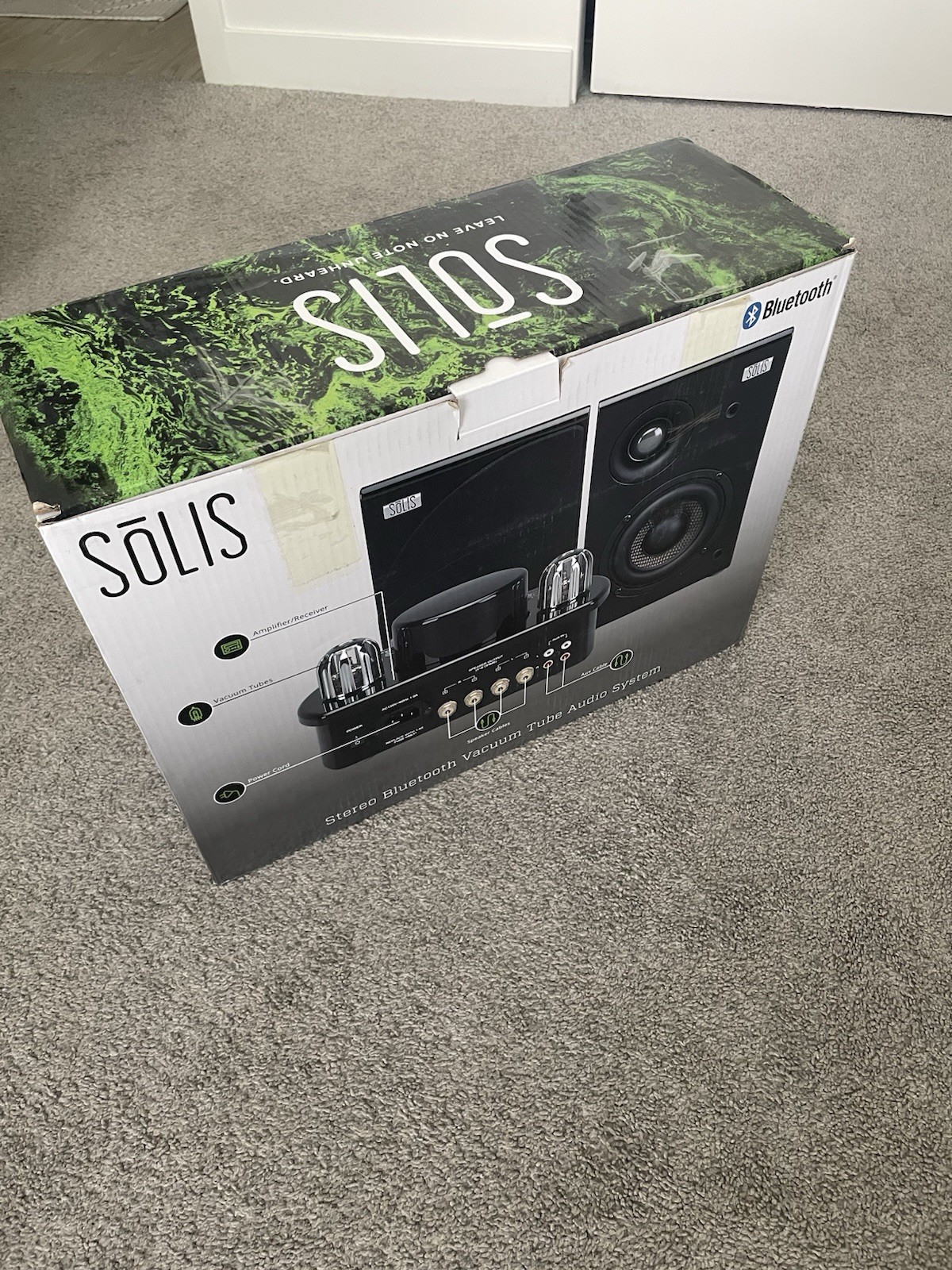 SOLIS Vacuum Tube Bluetooth Stereo Soundsystem 2.0 Channel Black