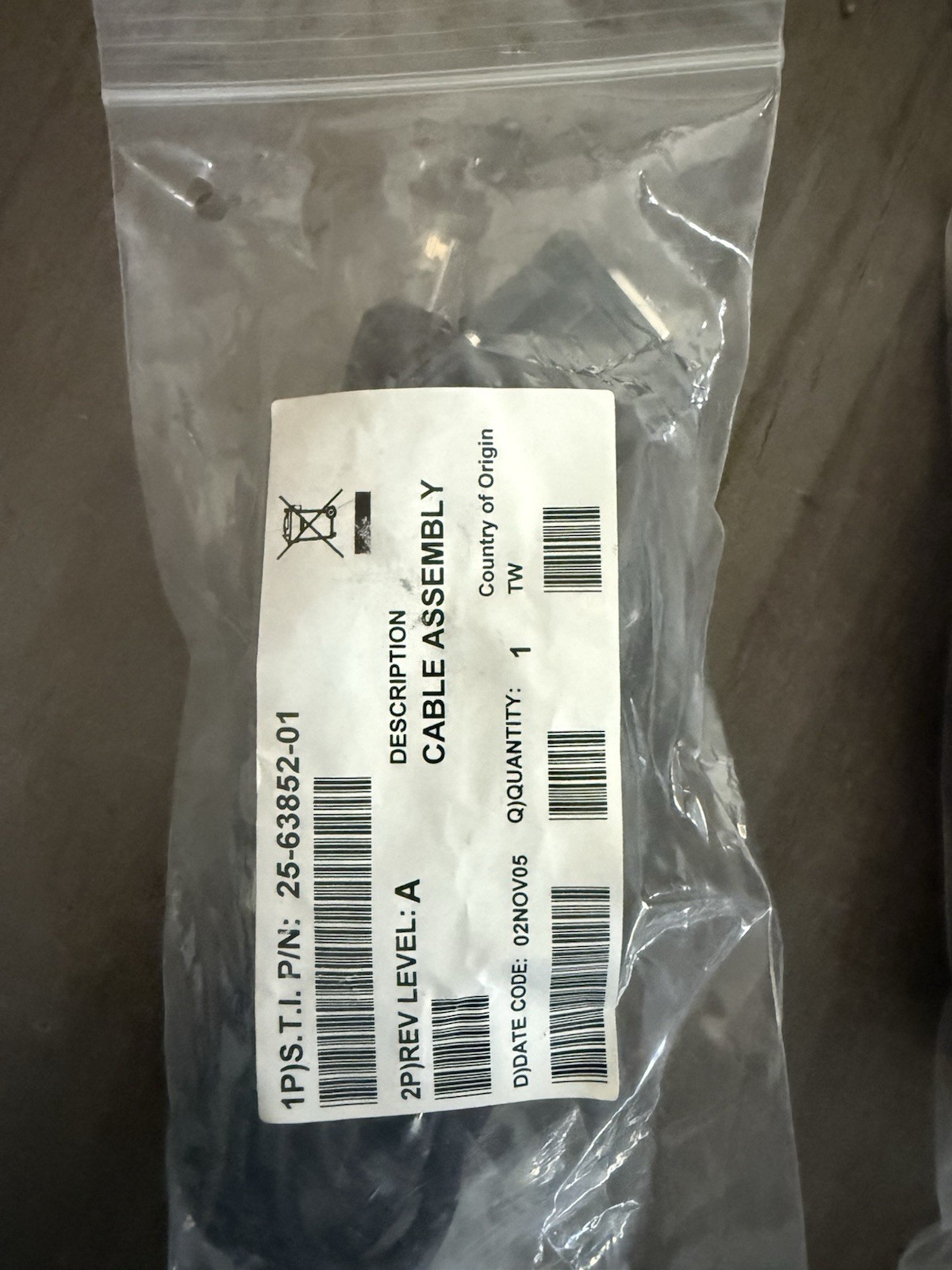 NEW OEM ZEBRA 25-63852-01R RS232 CABLE