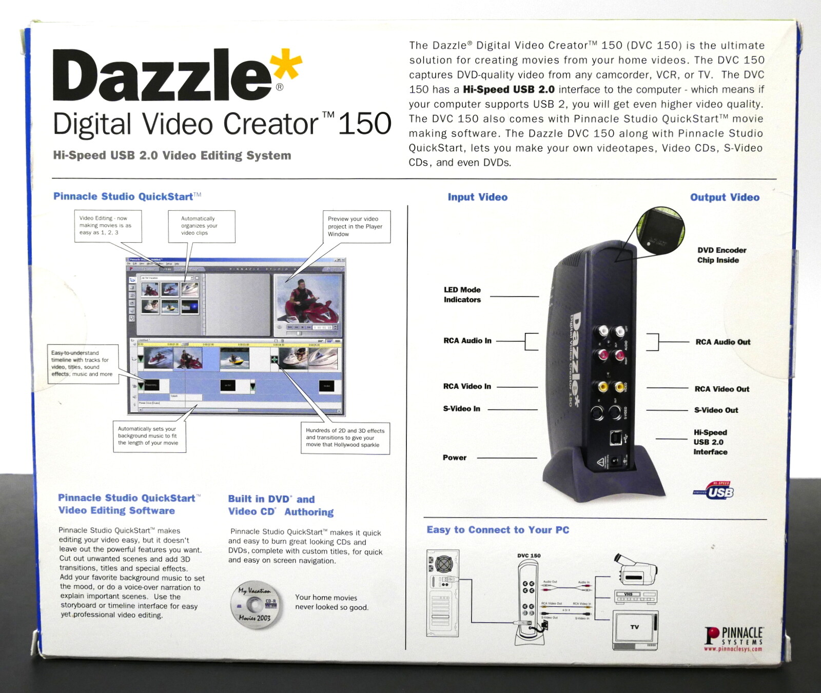 Dazzle Digital Video Creator 150 Hi-Speed USB 2.0 Video Editing System