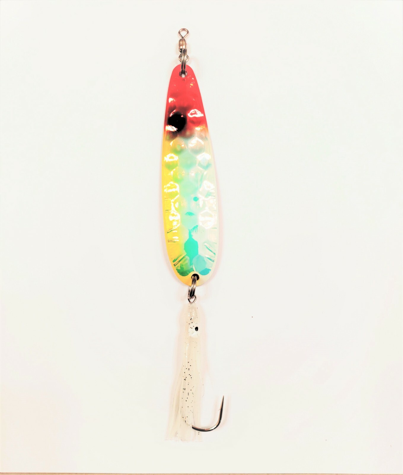 Salmon Spoon McOmie's 4" "Clown Glow" Spoon w/Hoochie