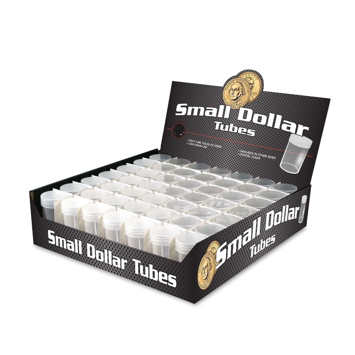 NEW (75 pk) BCW Coin Tube- Small Dollar