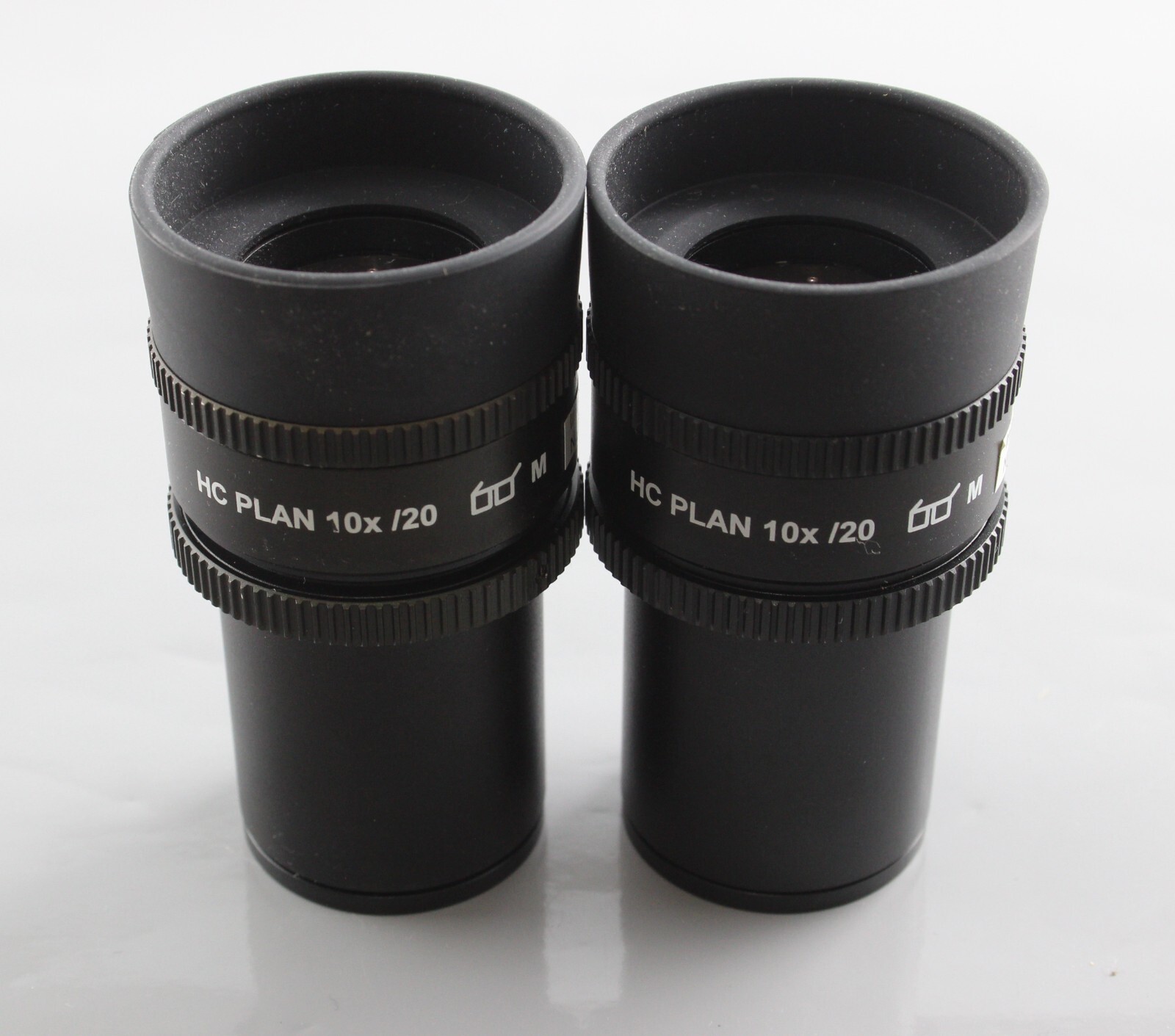 Pair Leica HC Plan 10x 20 M Microscope Eyepiece 507802 507801 Linear Reticle