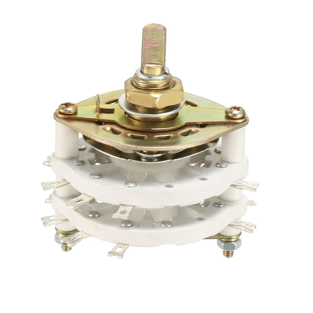 4P3T 4 Pole 3Position 2 Deck Band Channel Rotary Switches Selector