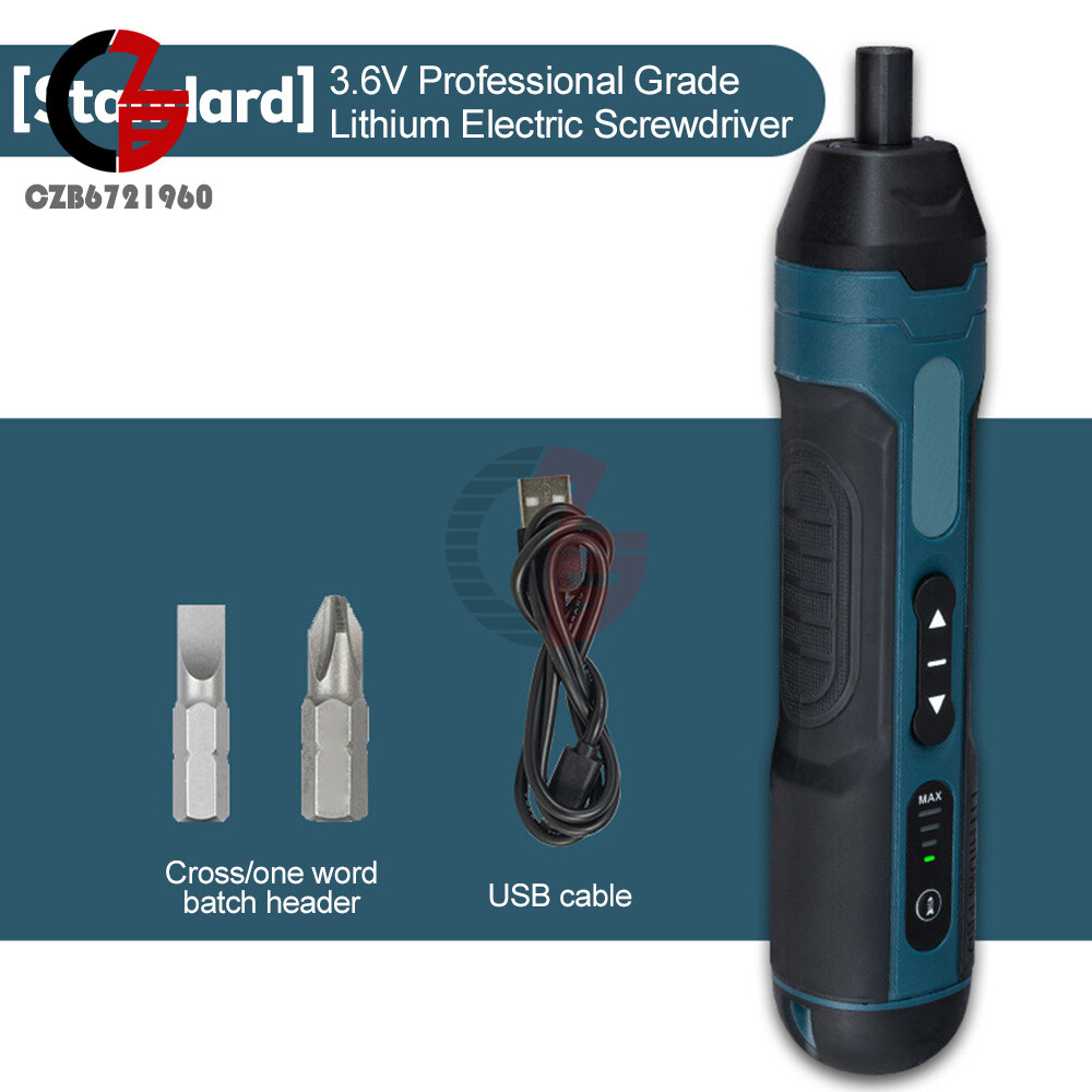 Cordless Electric Screwdriver Rechargeable Drill Mini Torque Adjustment Power