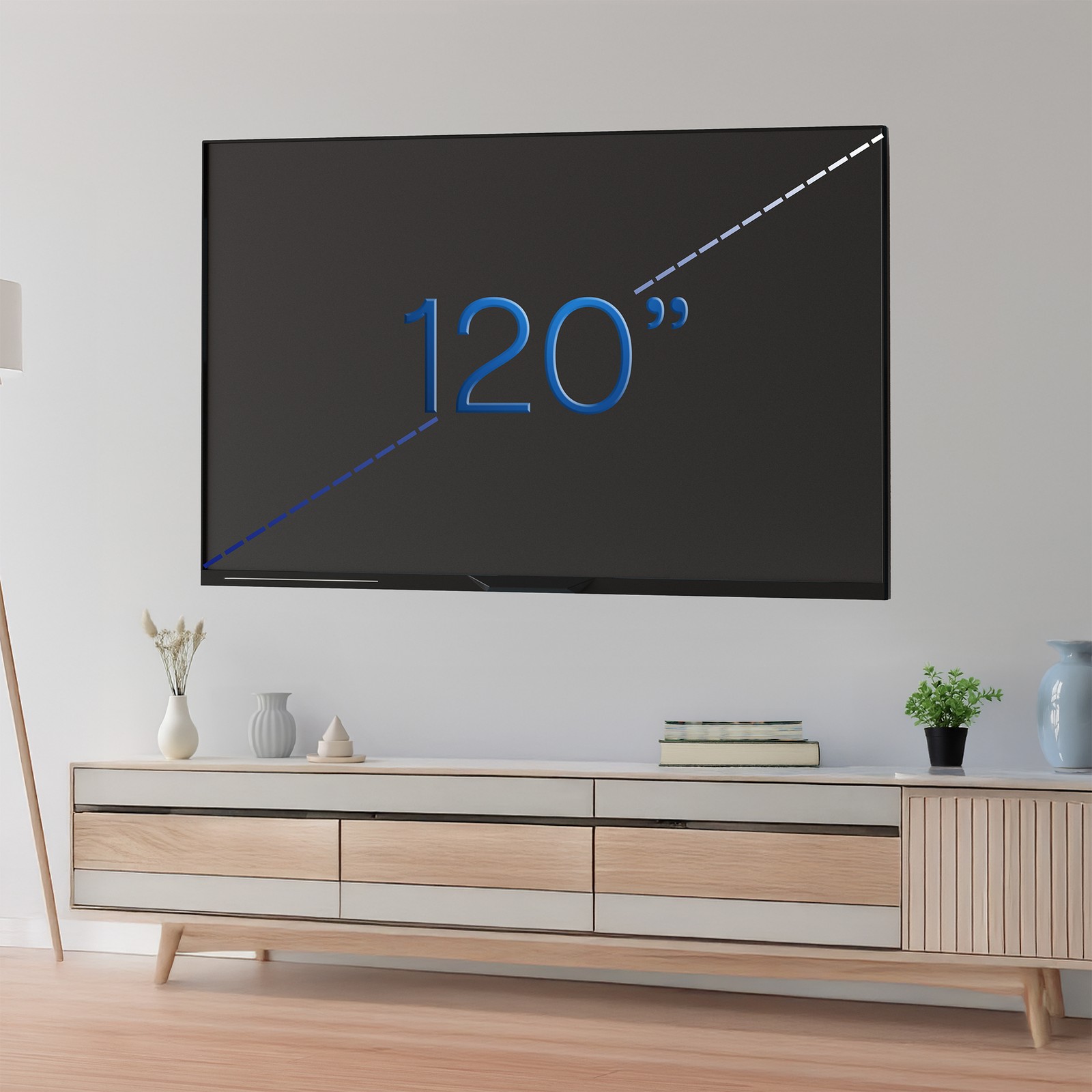 VIVO Heavy Duty Full Motion 60" to 120" Large Screen TV Wall Mount with Long Arm