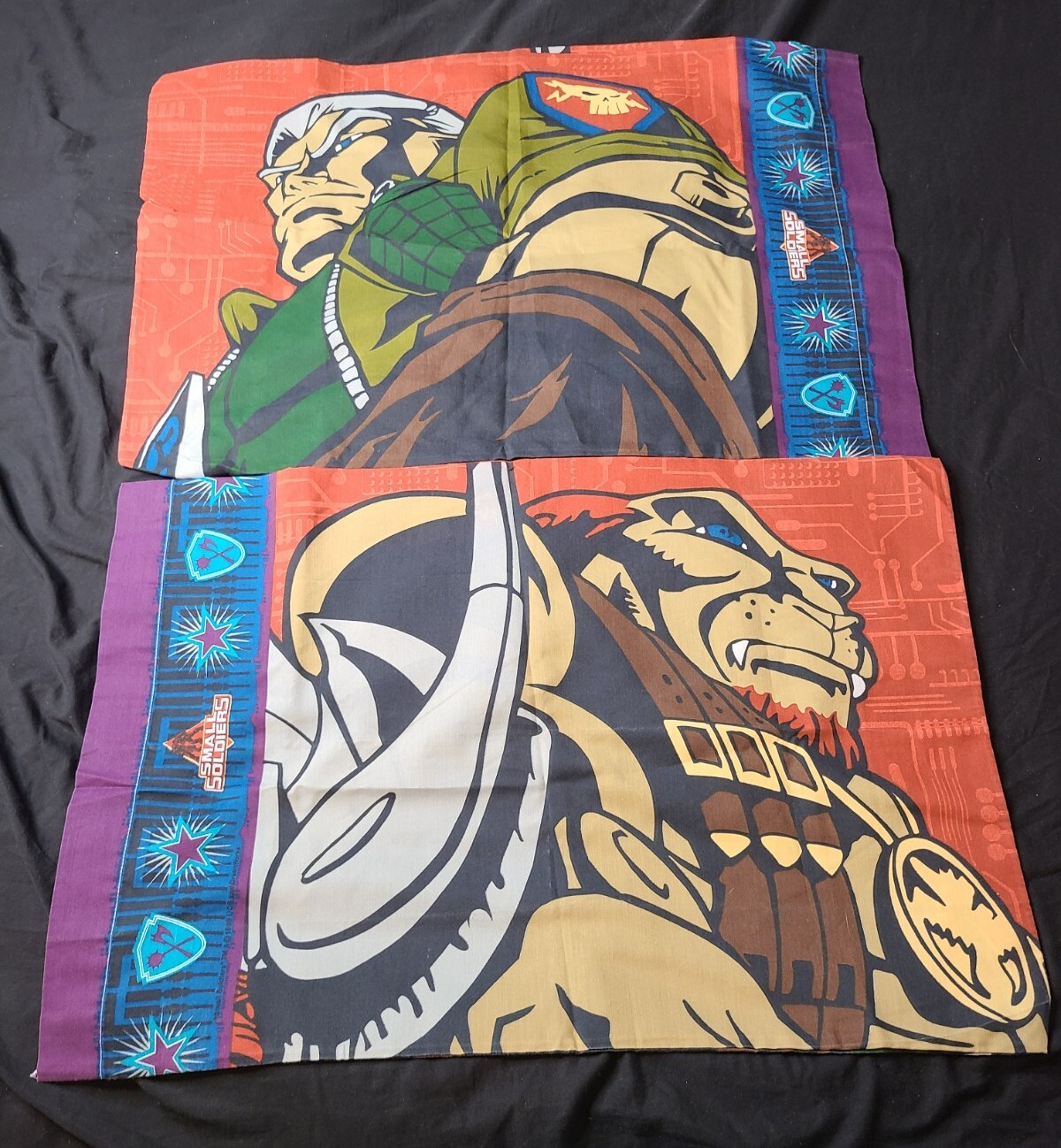 Vintage Small Soldiers Reversible Pillow Case Lot Of 2 The Bibb Company 1998