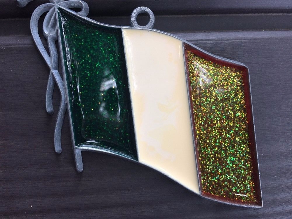 Proud To Be Irish Suncatcher - Irish Flag Sun Catcher Great Britain Celtic