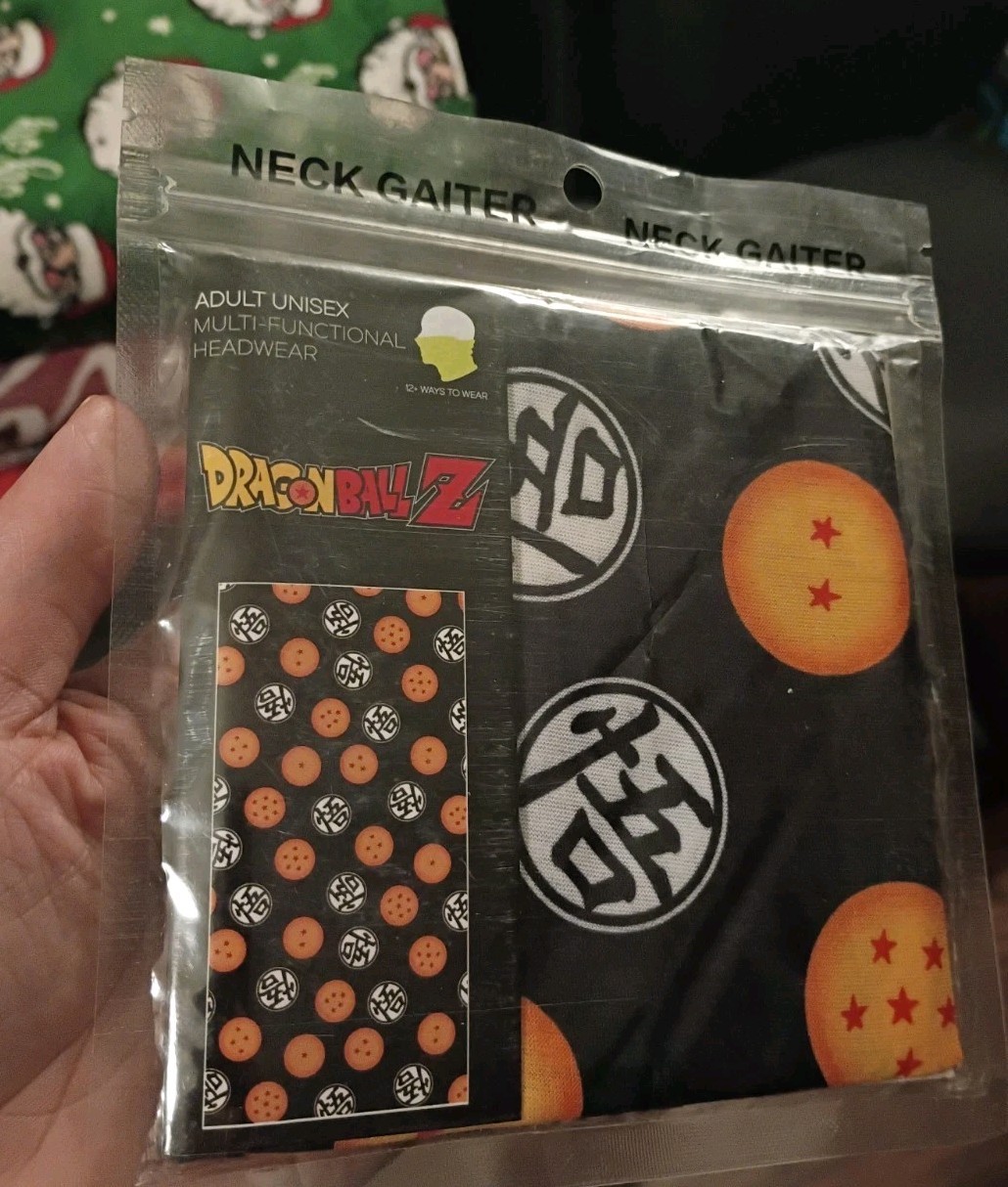 Dragon Ball Z Face Cover Mask Neck Gaiter Adult Unisex Scarf Anime Funimation