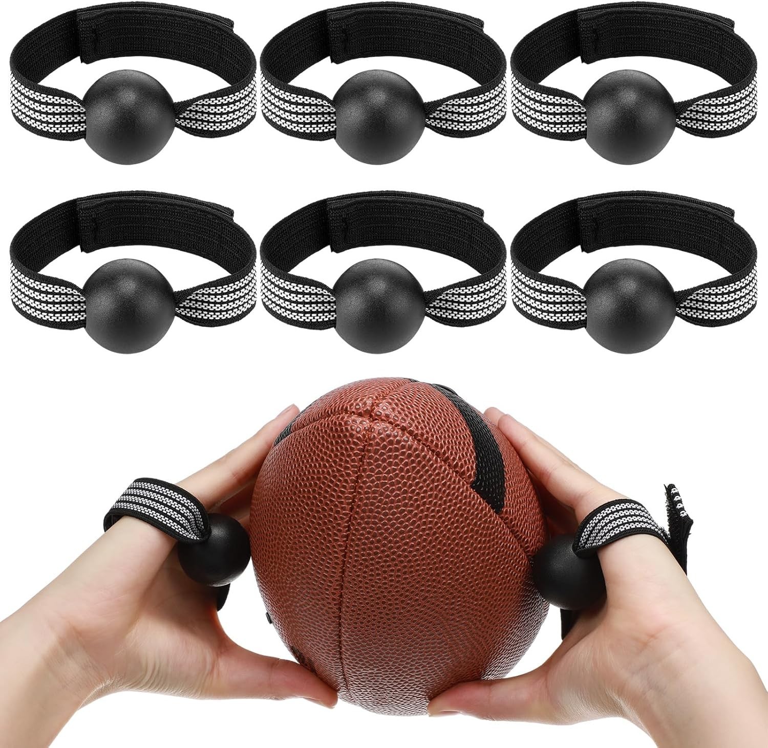 Soulchen 6 Pcs Football Catching Training Gloves for Beginners – Black