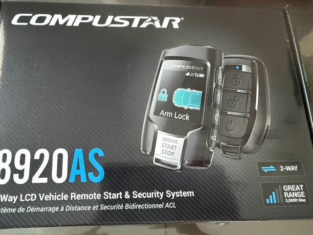 COMPUSTAR 2-Way Confirmation 8920AS 2-Way LCD Remote Start & Security System