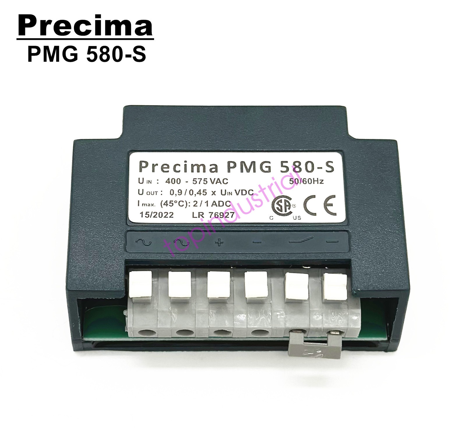 Precima PMG 580-S LR 76927 400-575 VAC 2/1 ADC 0,9/0,45 Brake Rectifier Module