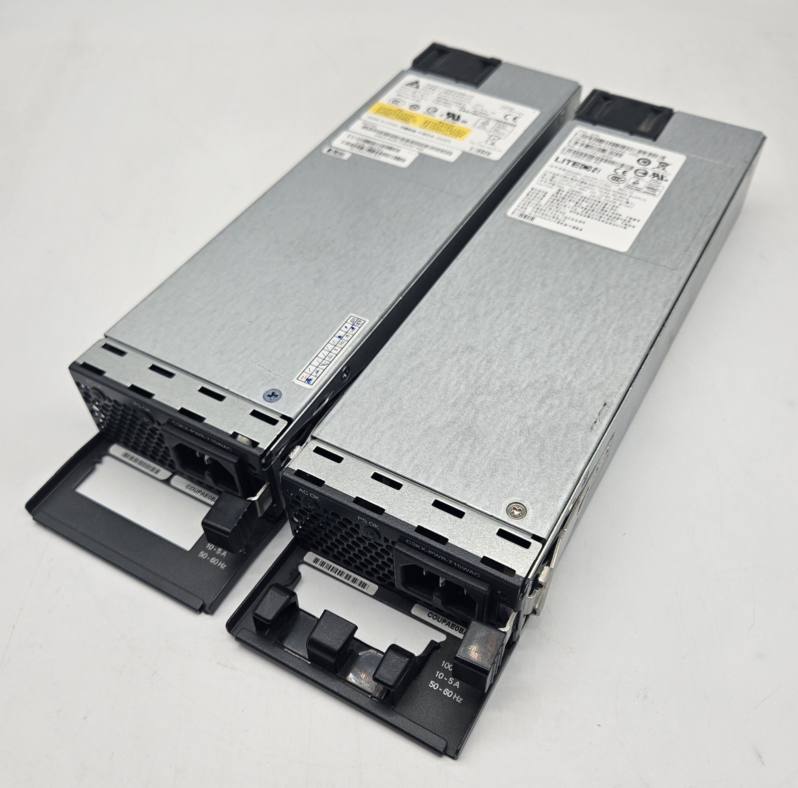 LOT OF 2 Cisco 715W Power Supplies C3KX-PWR-715WAC