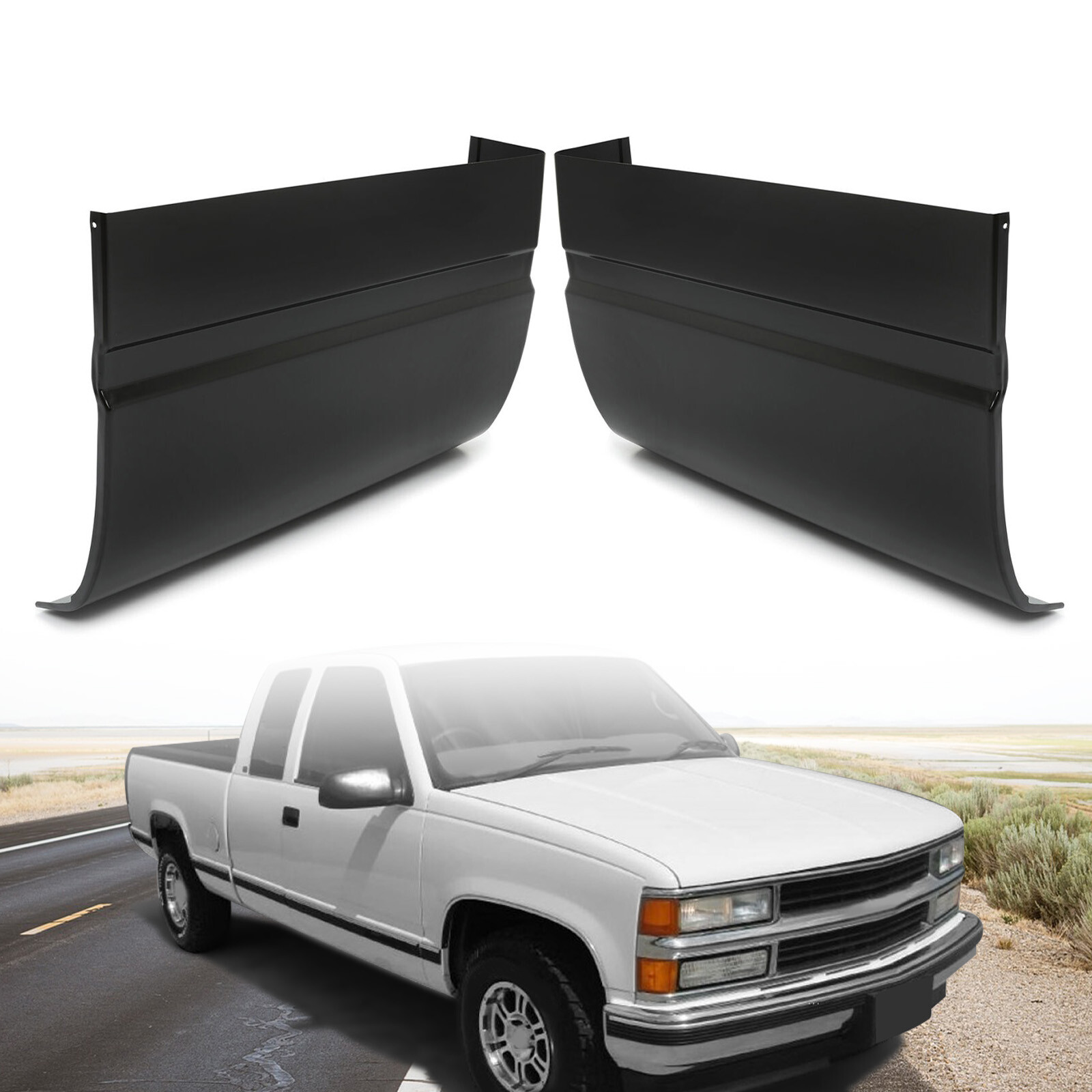 Steel Cab Corners For 1988-1998 Chevy GMC Pickup Extended Cab Rust Repair Pair