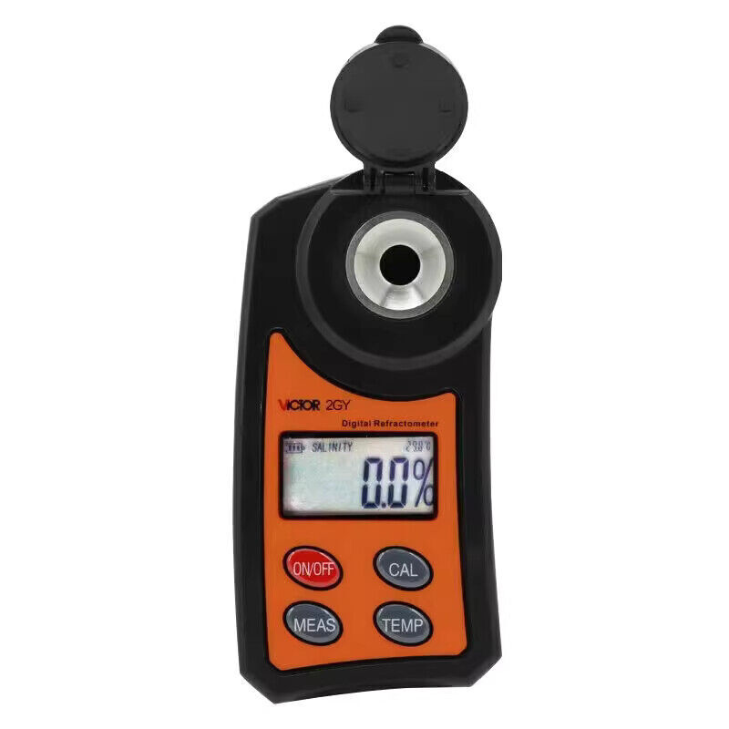 VICTOR 2GHS Sugar Meter 2GY Salinity Counting, Display Refractometer✦Kd