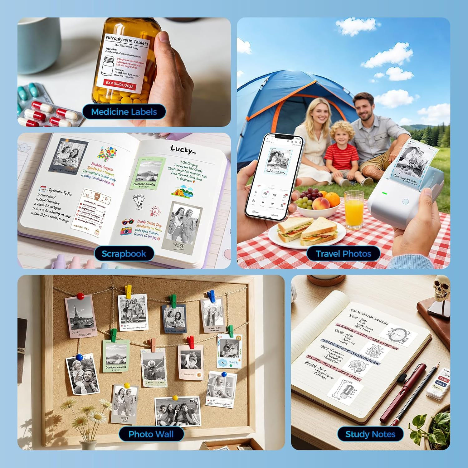 B1 Pro Label Maker, 300DPI HD Label Printer, Ideal for Photos,Stores,Notes,Study