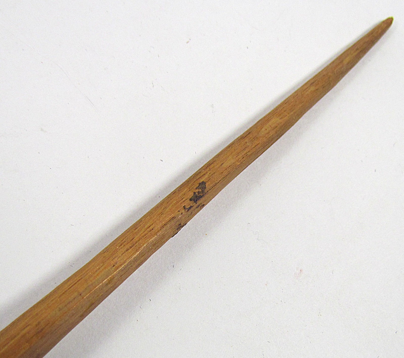 ANTIQUE PERUVIAN WOOD SPINDLE 16" LONG