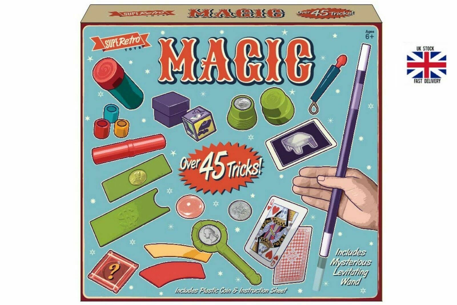 Children 45 Magic Illusion Trick Set Super Fun Safe Toy activity -Best XMAS Gift