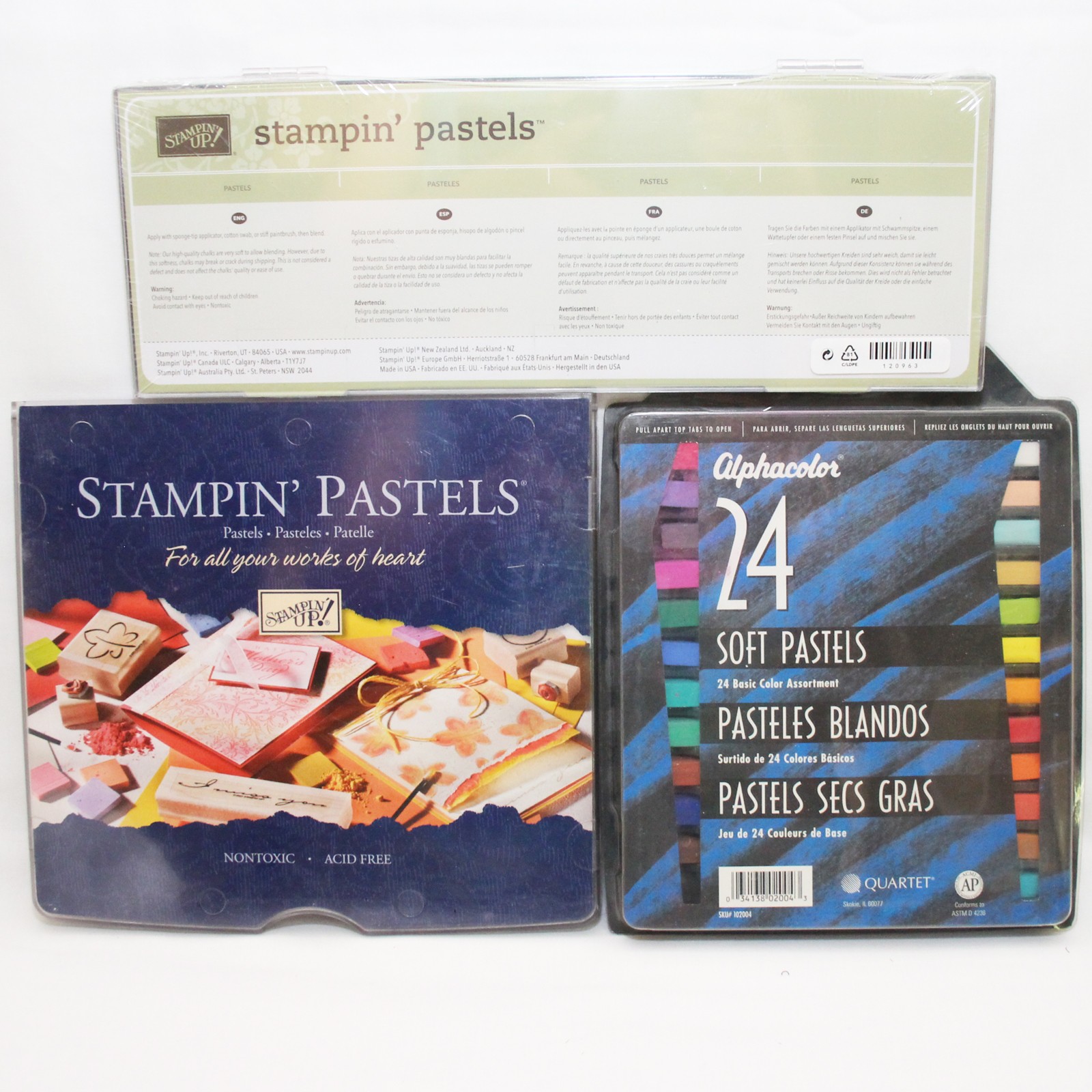 Stampin Up Stampin Pastels Sets Alpha Color Soft Pastels Set of 24 Acid Free