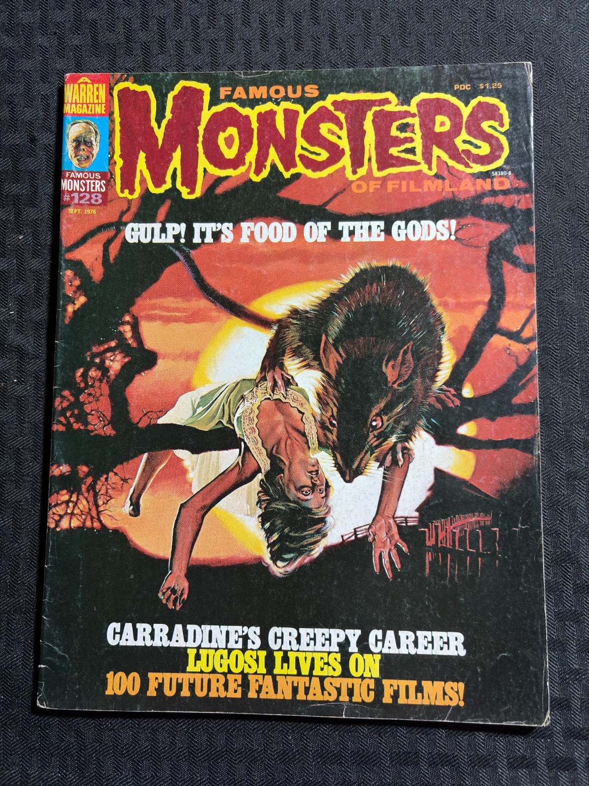 1976 FAMOUS MONSTERS Magazine #128 G/VG 3.0 Food of the Gods / Shark Theatre