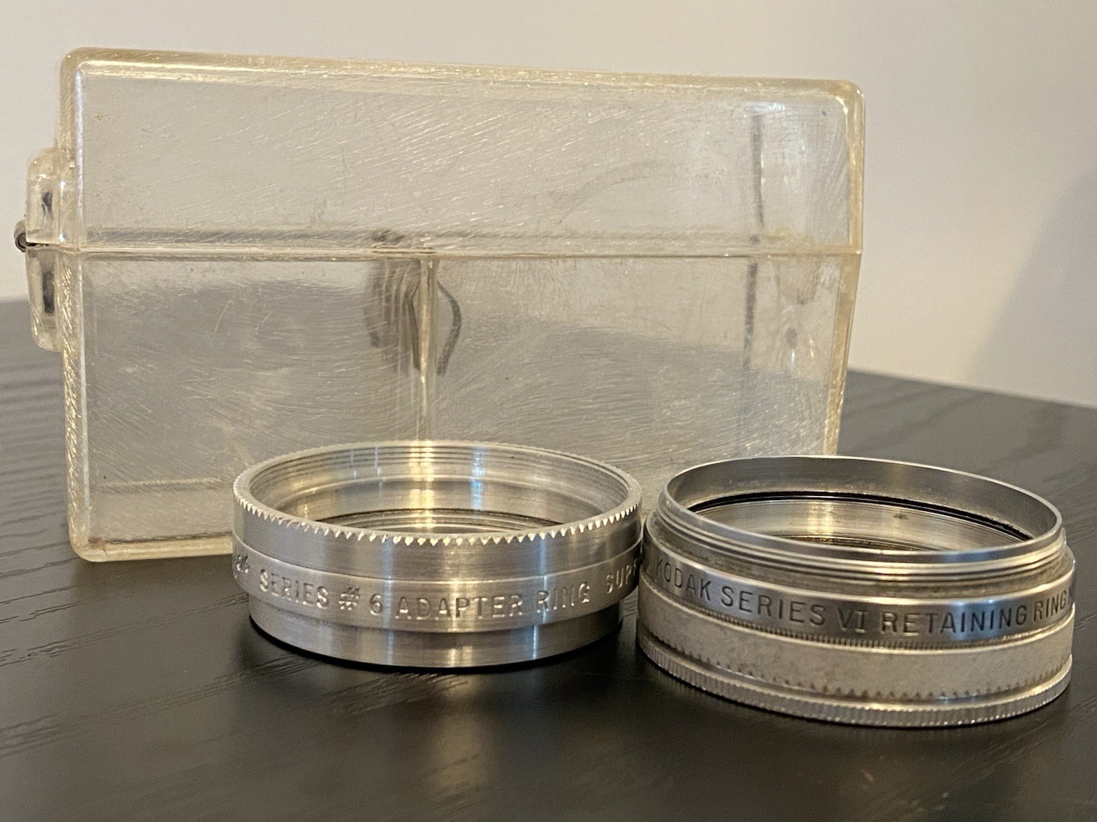 Vintage Tiffen Series VI Adapter Ring + Kodak Retaining Ring Case Filter System